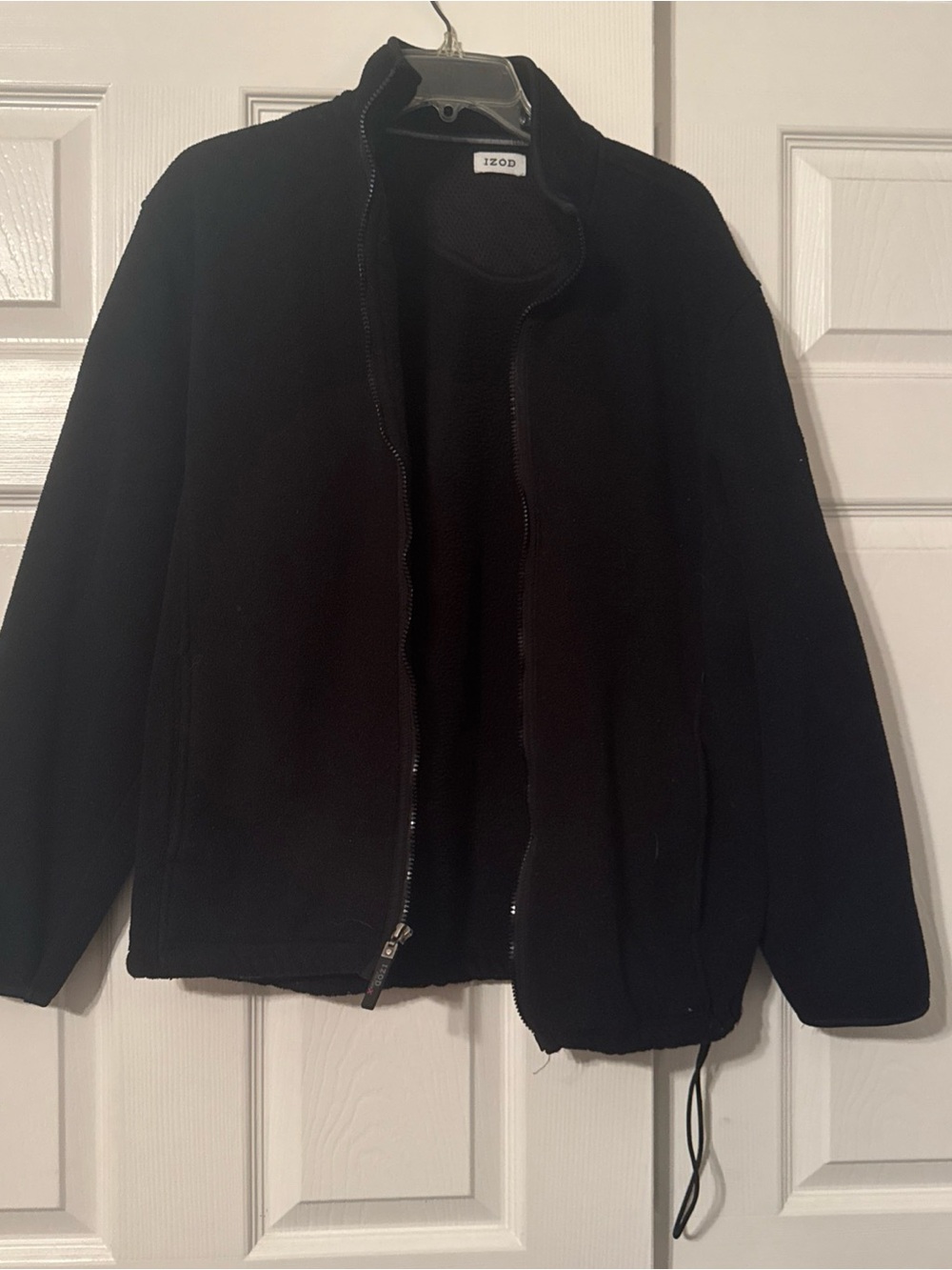 Izod Men's Black Full-Zip Shirt Jacket